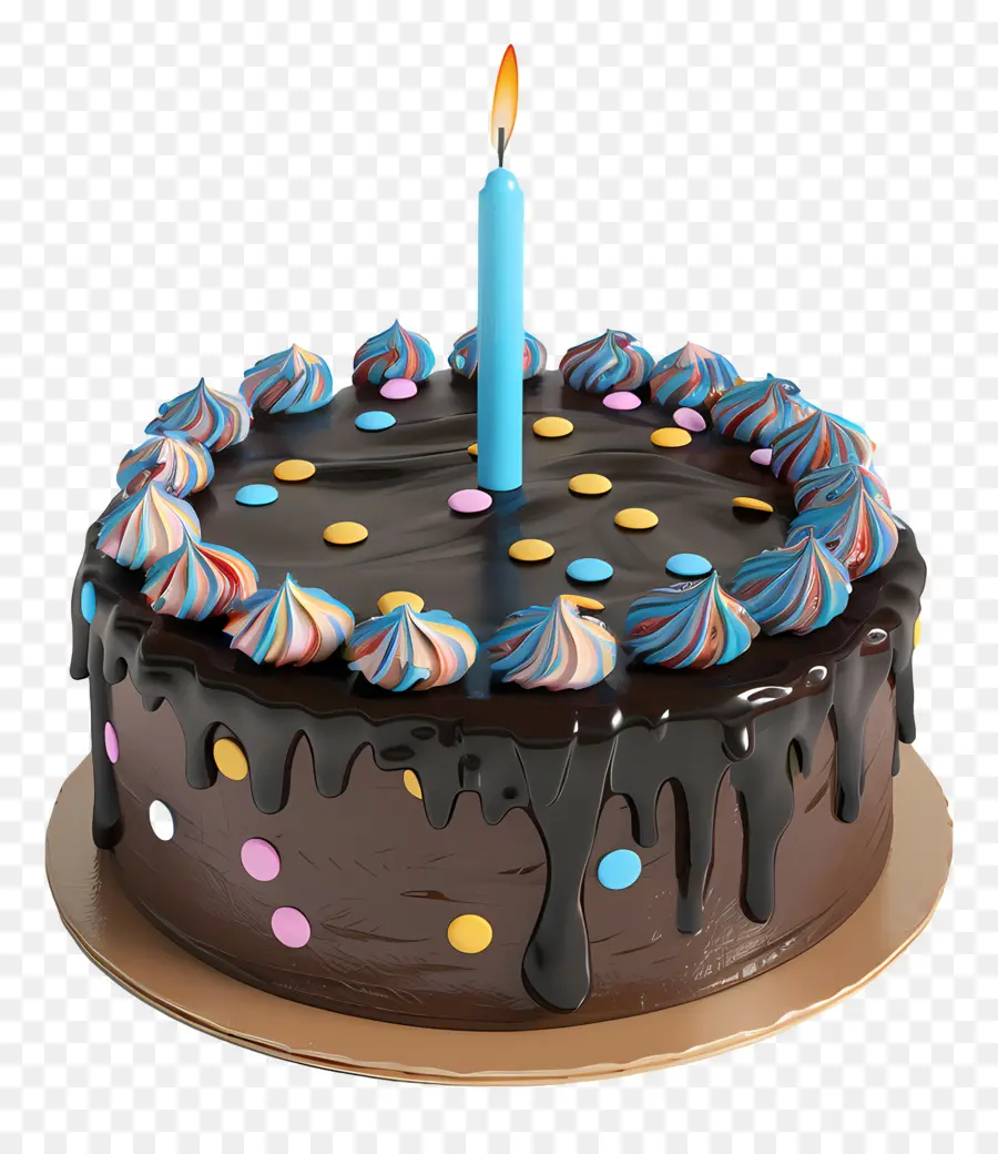 Gâteau D'anniversaire Modèle 3d，Gâteau Au Chocolat PNG