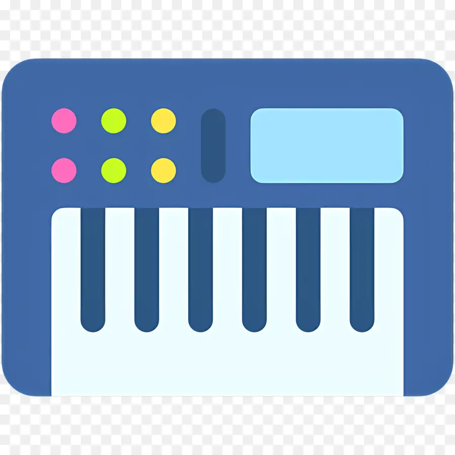 Clavier De Musique，Clavier Bleu PNG