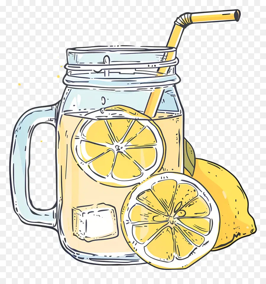 Thé Au Citron，Limonade En Pot PNG