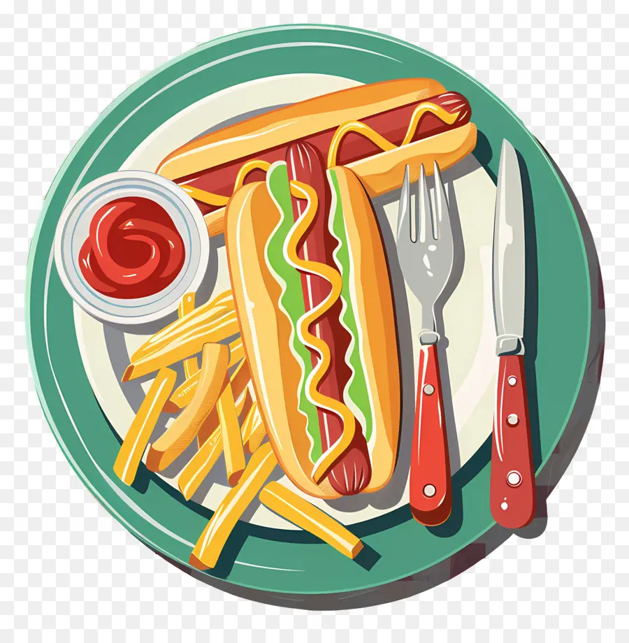 Salchipapa，Hot Dog Et Frites PNG