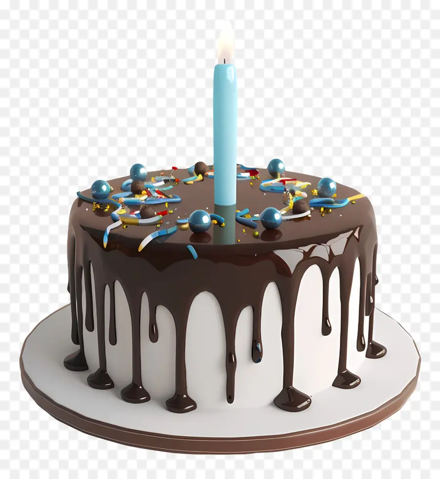 Gâteau D'anniversaire Modèle 3d，Gâteau Au Chocolat PNG