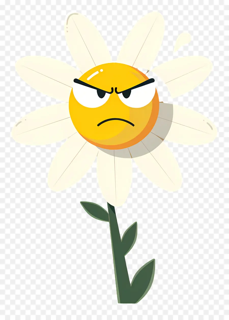 Fleur Emoji，Fleur En Colère PNG