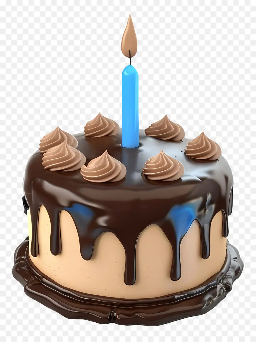 Gâteau D'anniversaire Modèle 3d，Gâteau Au Chocolat PNG