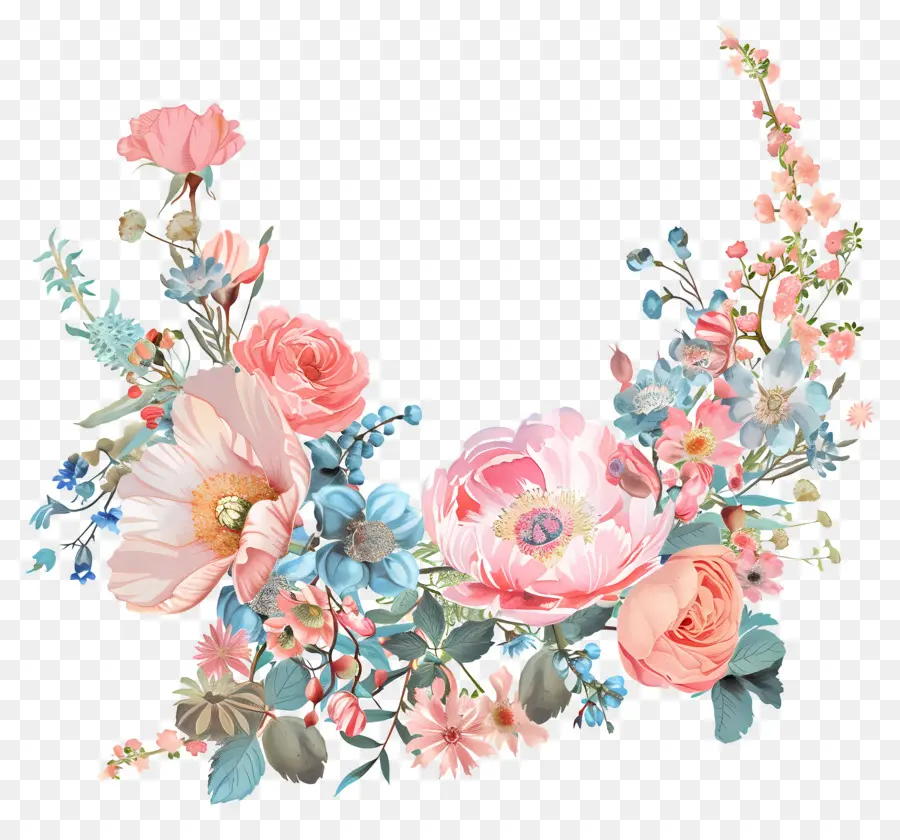 Cercle De Fleurs，Bouquet PNG