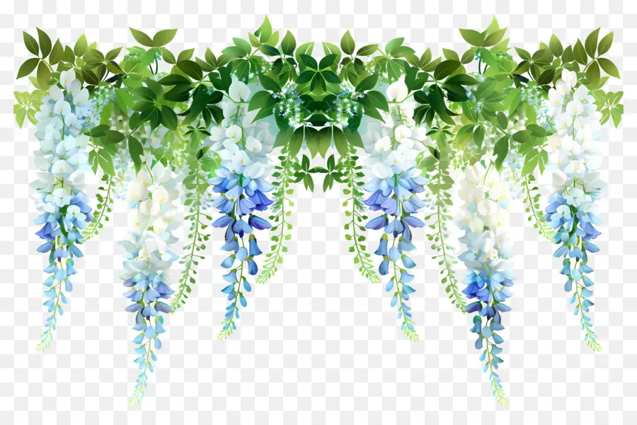 Fleurs Suspendues，Fleurs Violettes Suspendues PNG