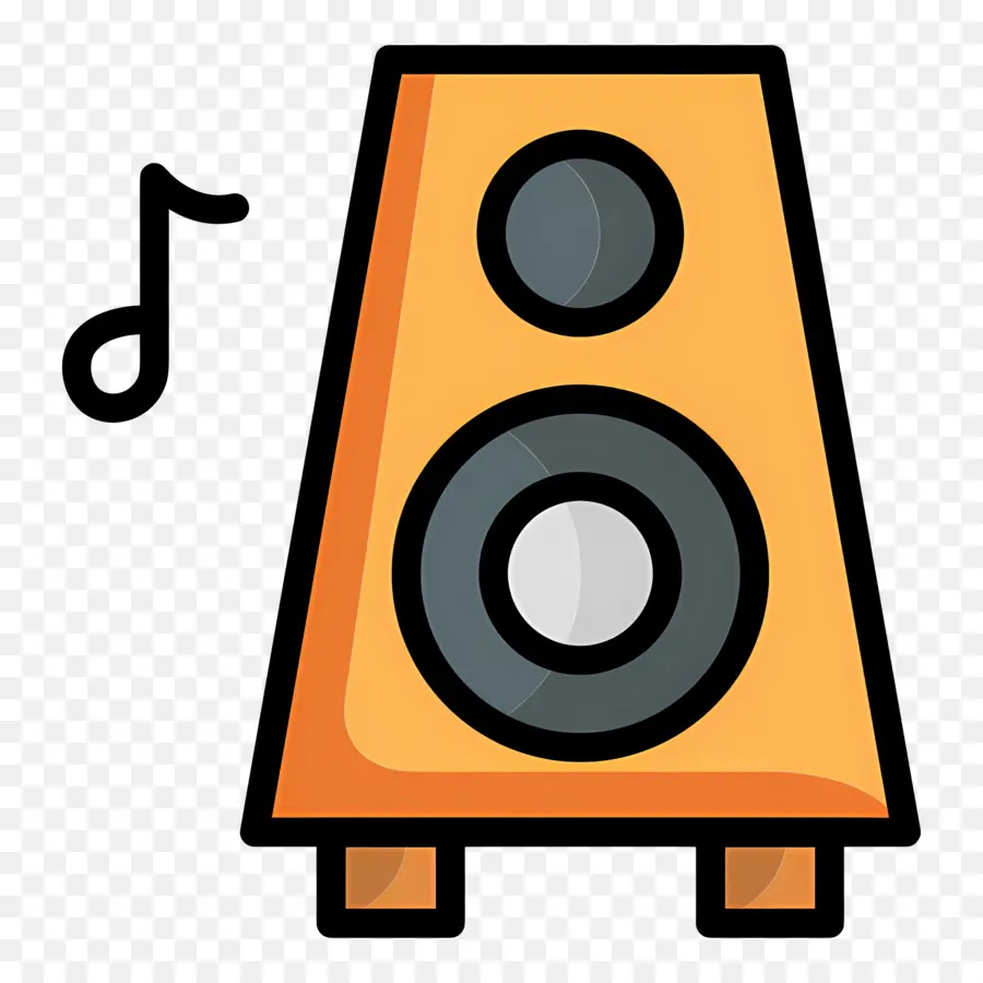 Haut Parleur De Musique，Haut Parleur Orange PNG