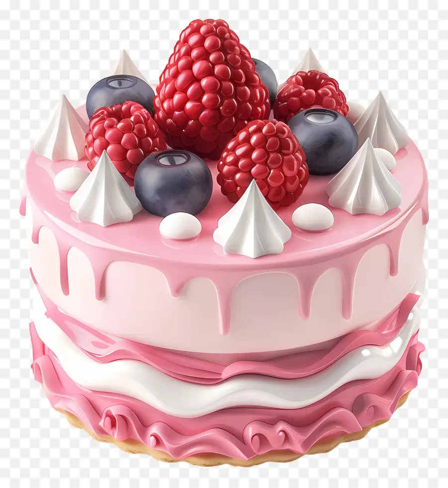 Gâteau 3d，Gâteau Aux Fruits PNG