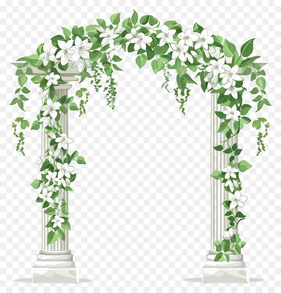 Arche De Mariage，Arche De Colonne Blanche PNG