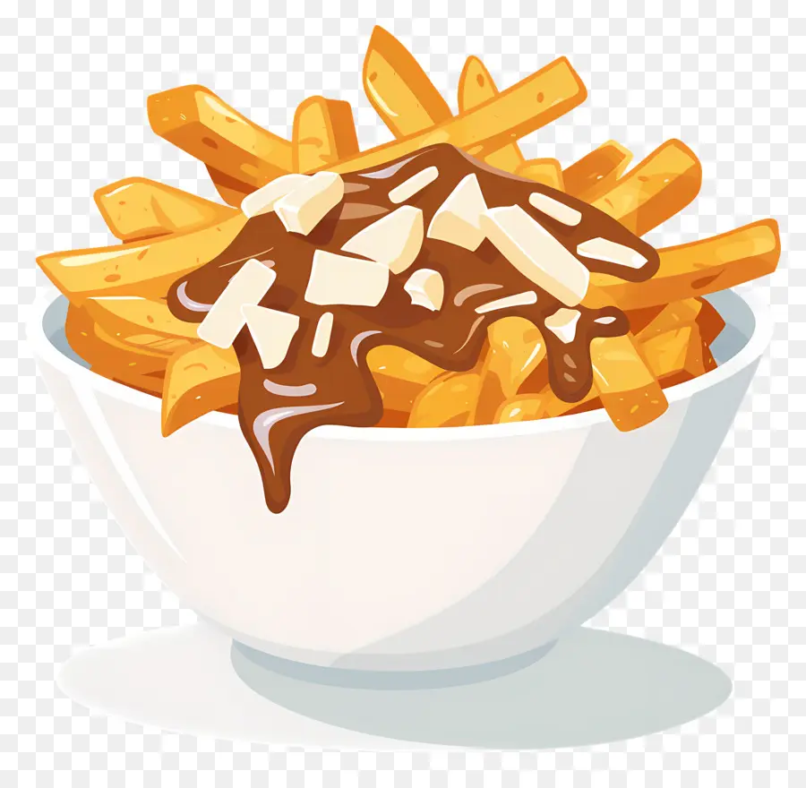 Poutine，Poutine Avec Garnitures PNG