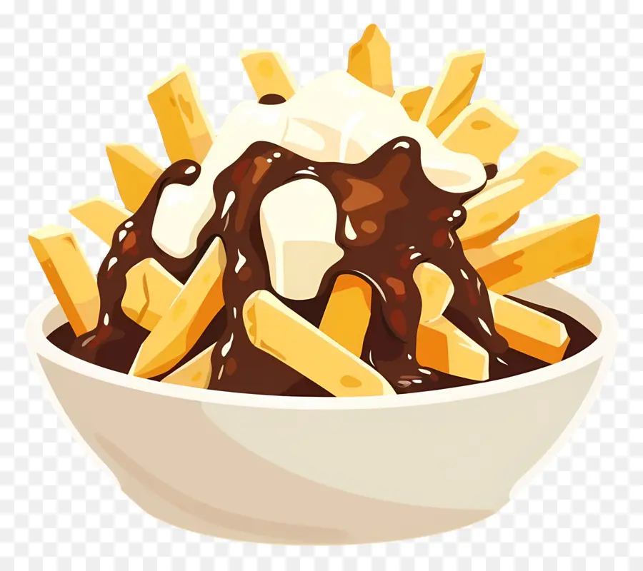 Poutine，Frites Chargées PNG