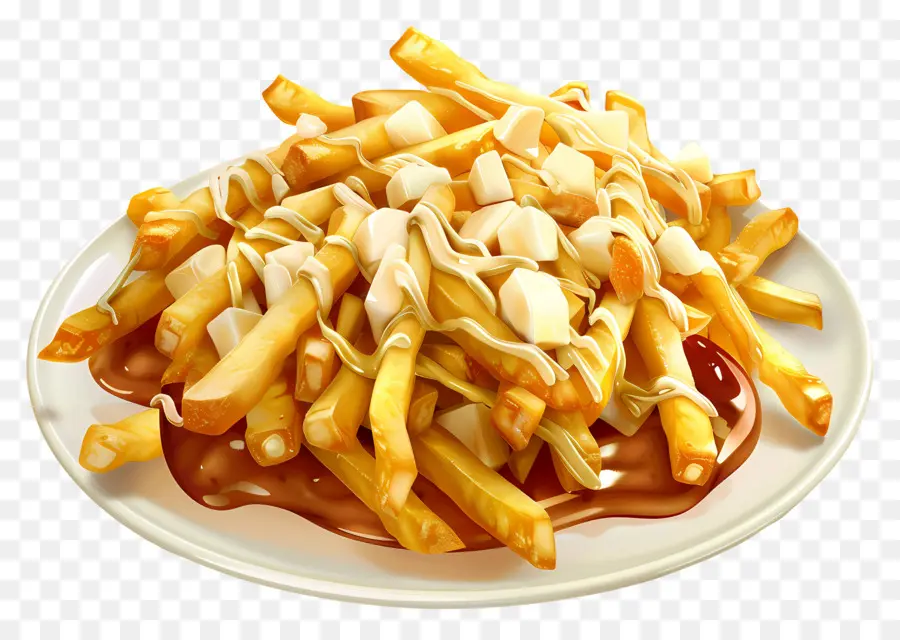 Poutine，Fromage En Grains PNG