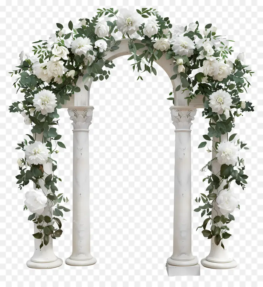 Arche De Mariage，Arche Florale Luxueuse PNG