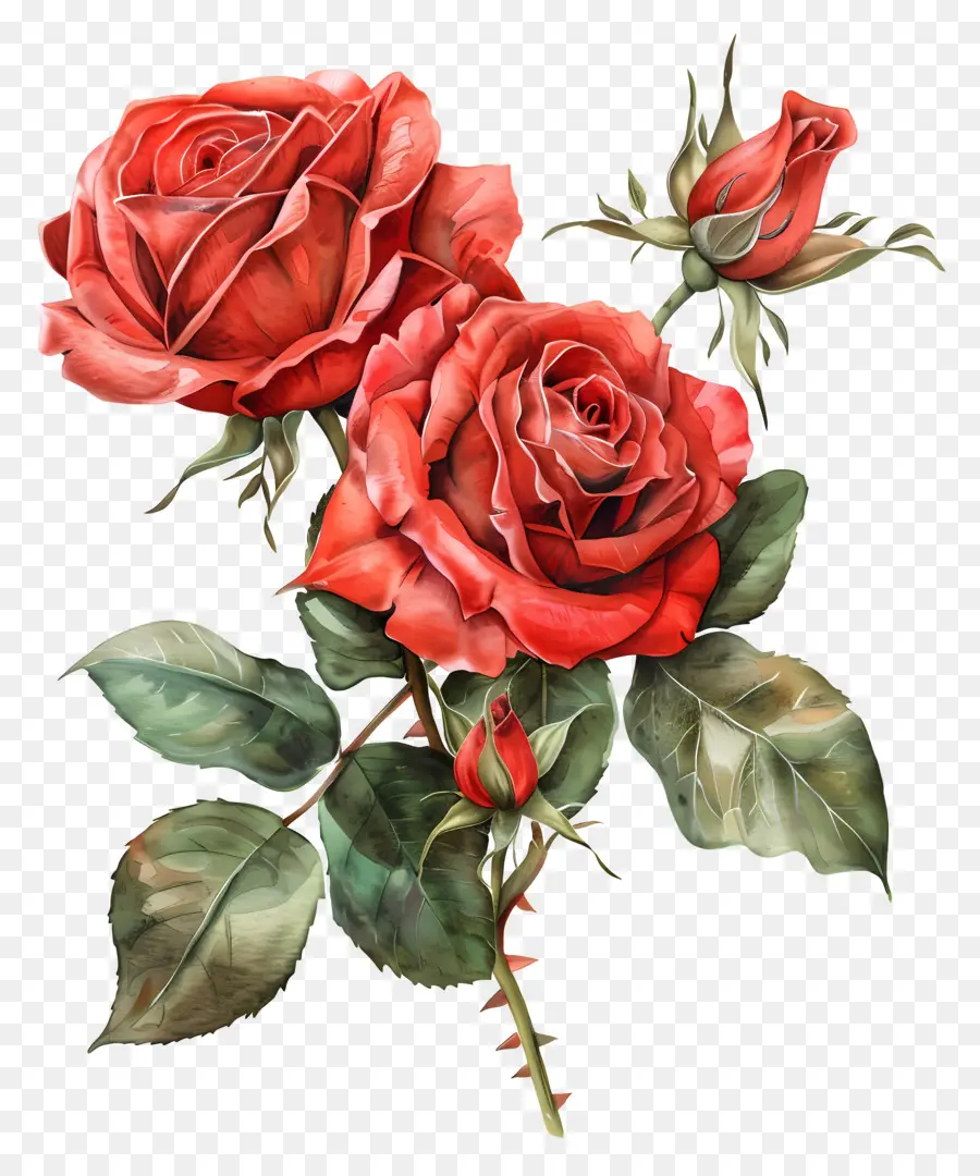 Fleur Rose，Roses Colorées PNG