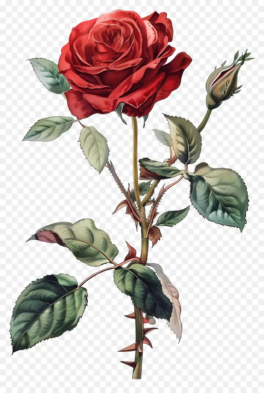 Fleur Rose，Rose Rouge PNG