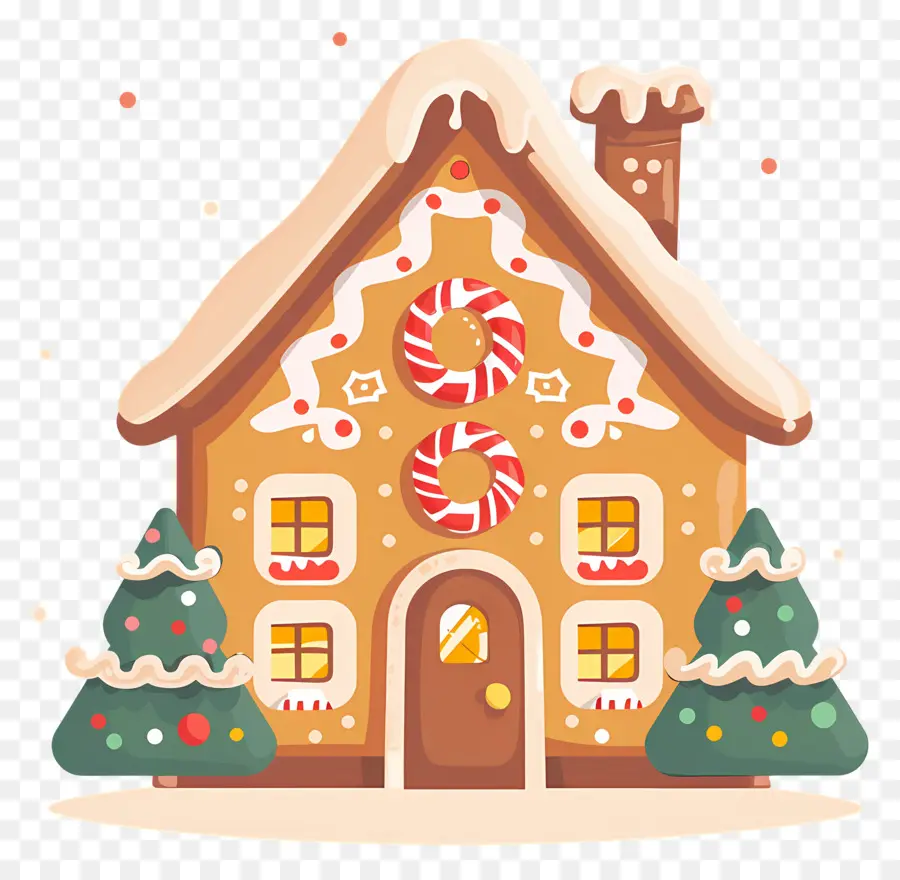 Maison En Pain D'épices De Noël，Maison En Pain D'épice PNG