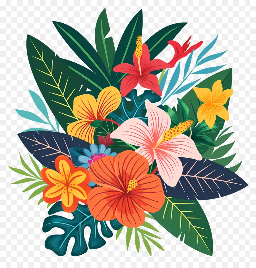 Fleurs Tropicales，Fleurs PNG