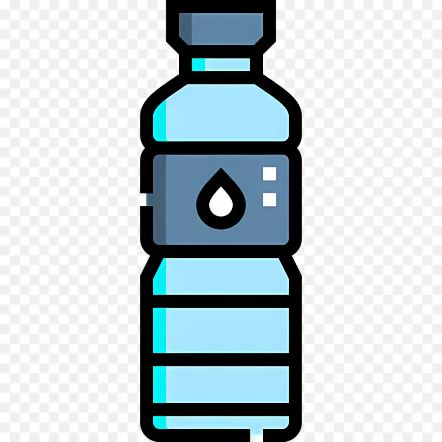 Eau Minérale，Bouteille Bleue PNG