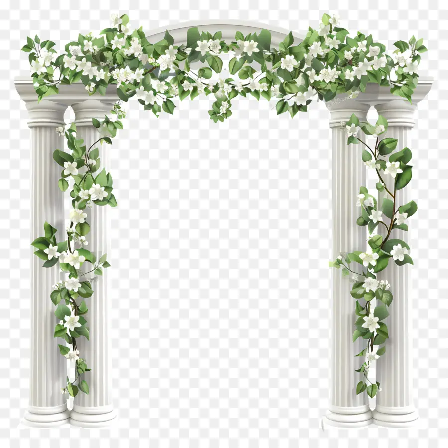 Arche De Mariage，Arche De Colonne Blanche PNG