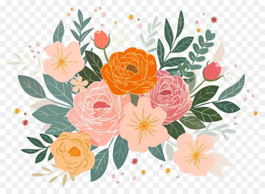 Fleur Rose，Bouquet De Roses PNG