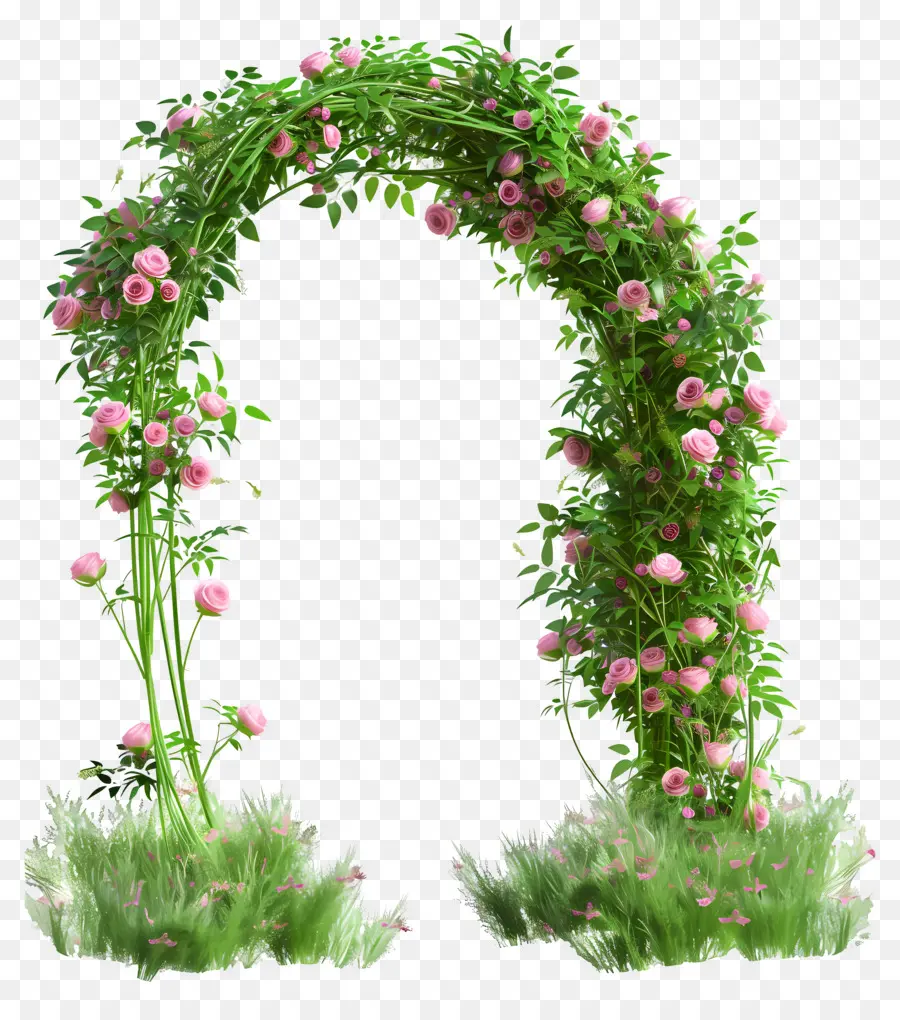 Arcade Florale，Arche De Roses Roses PNG