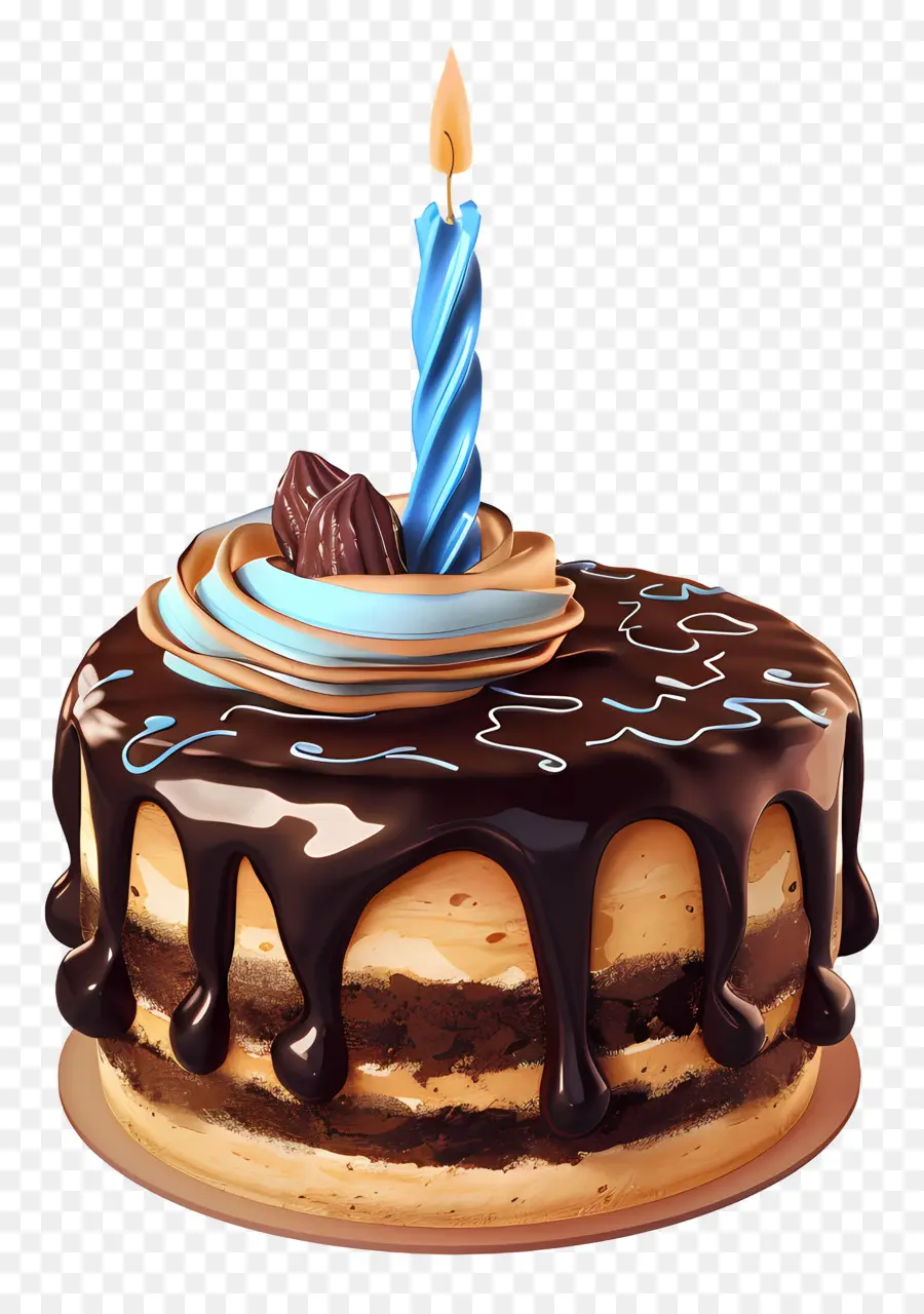 Gâteau D'anniversaire Modèle 3d，Gâteau Au Chocolat PNG