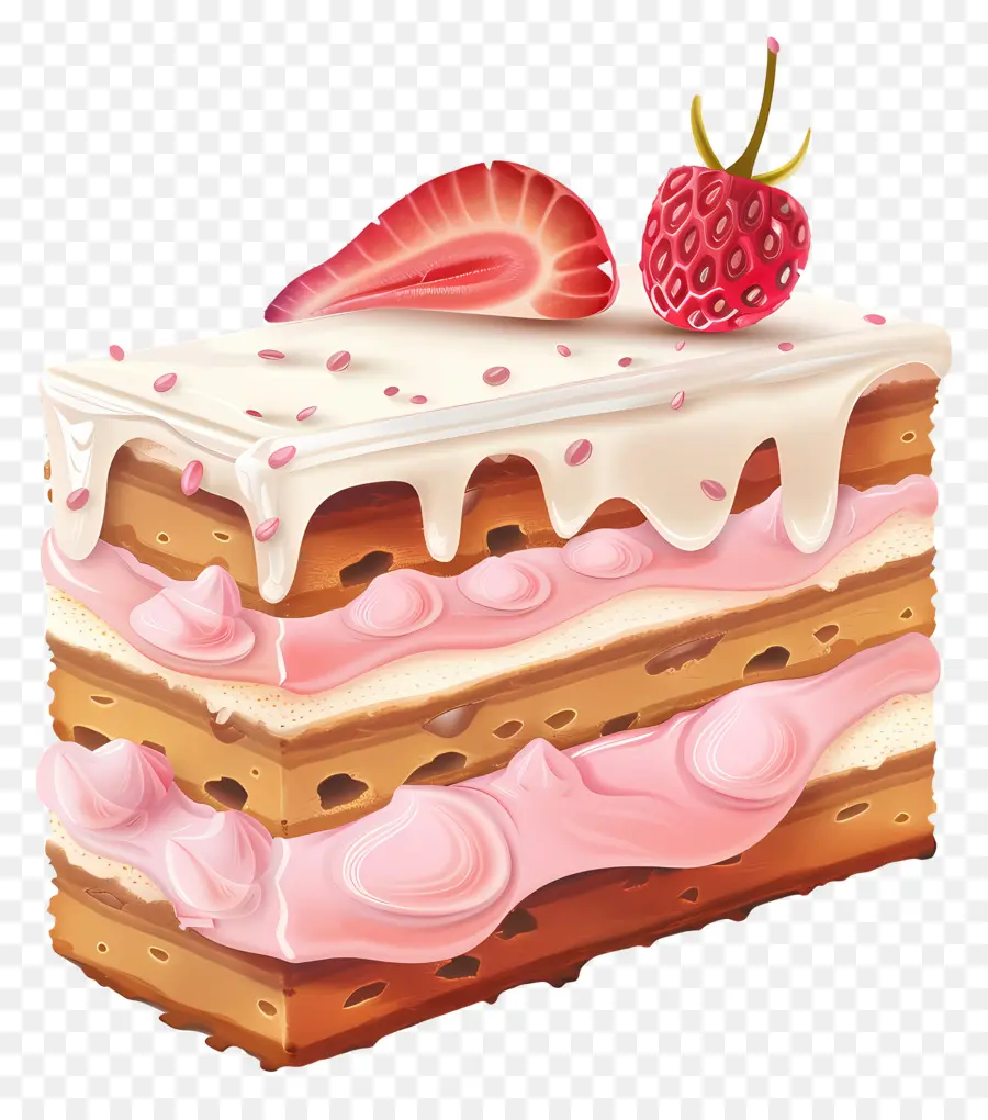 Gâteau 3d，Gâteau Aux Fraises PNG