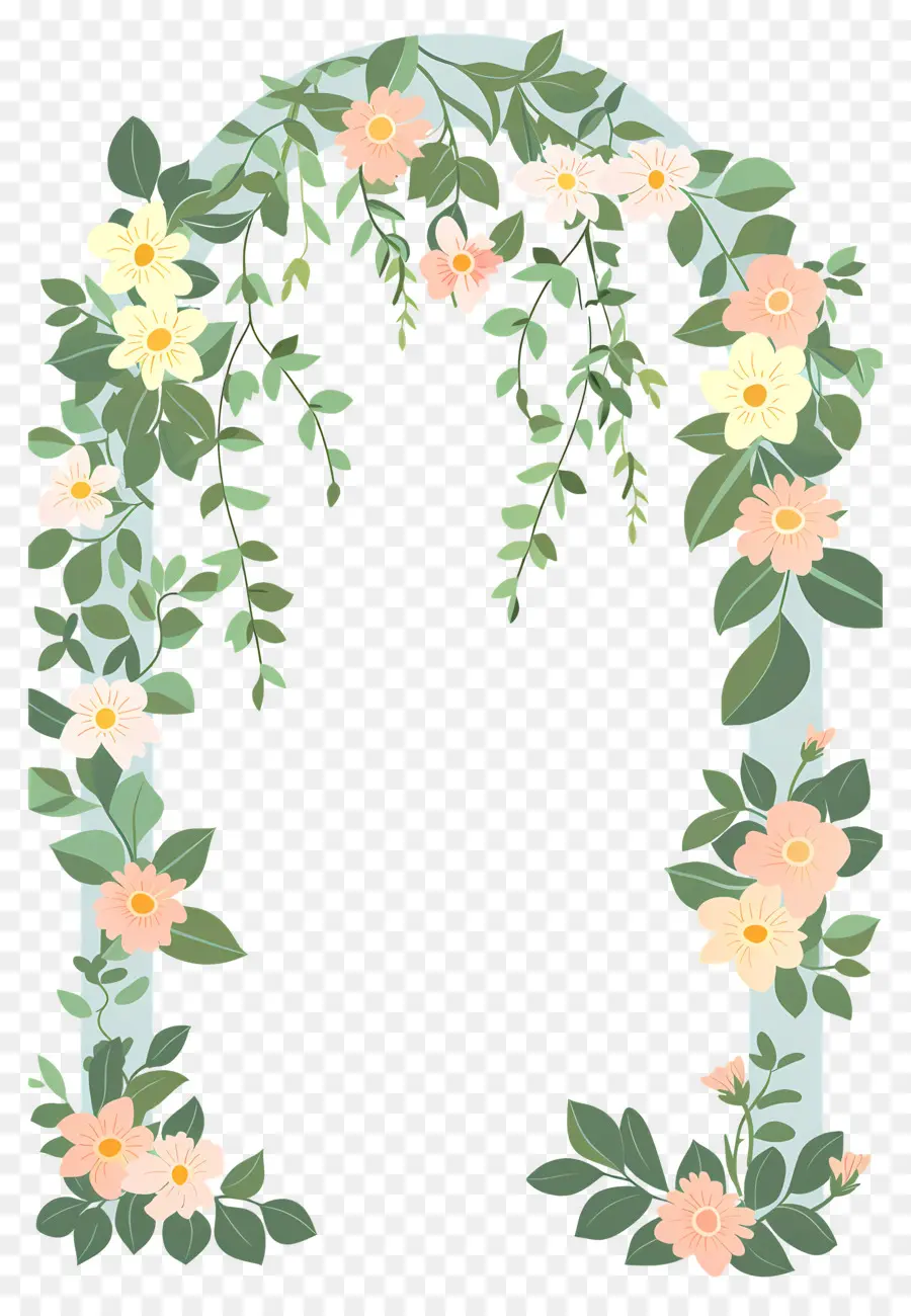 Arche Fleurie，Arche Florale Avec Roses Roses PNG