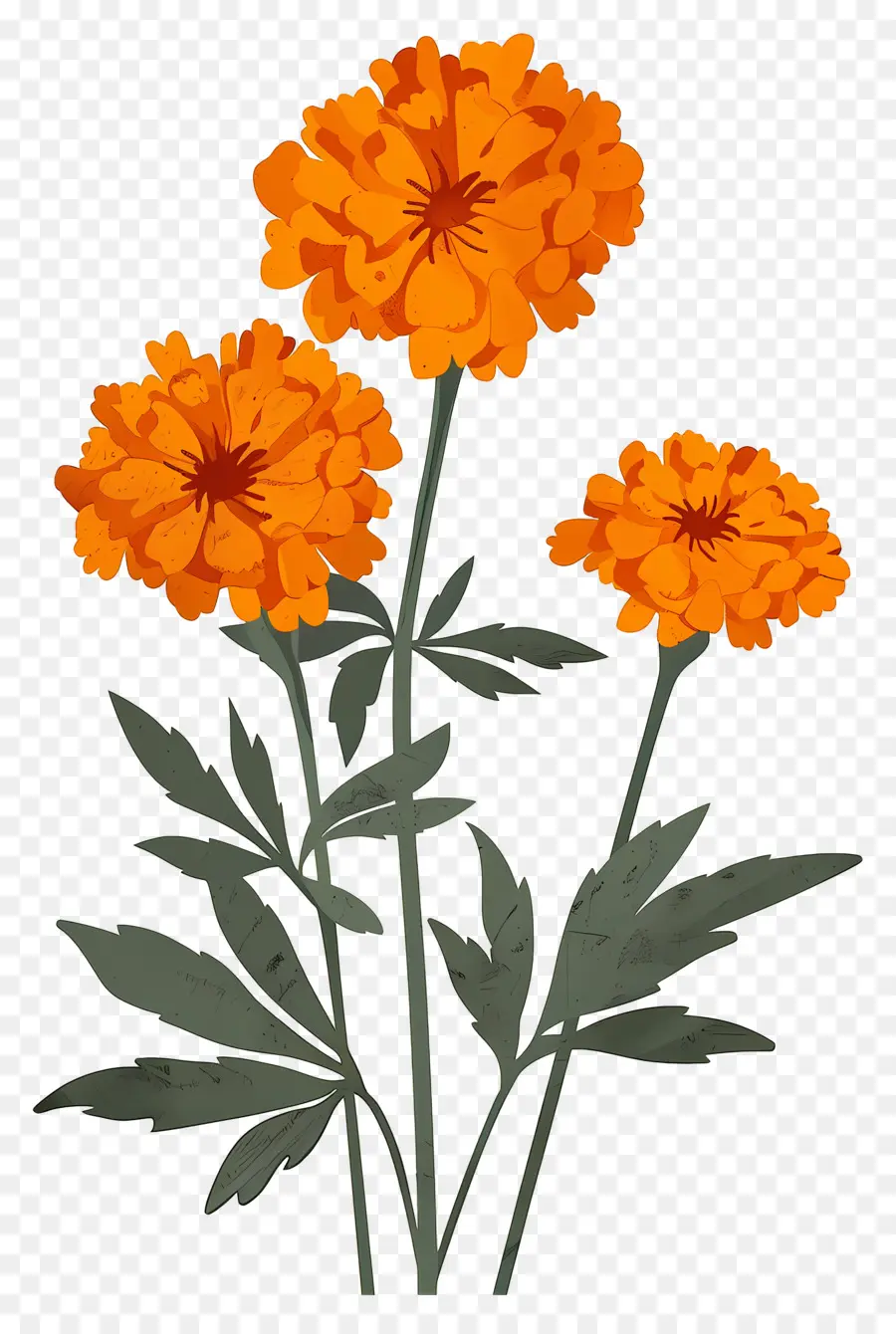 Fleur De Souci，Fleurs Oranges PNG