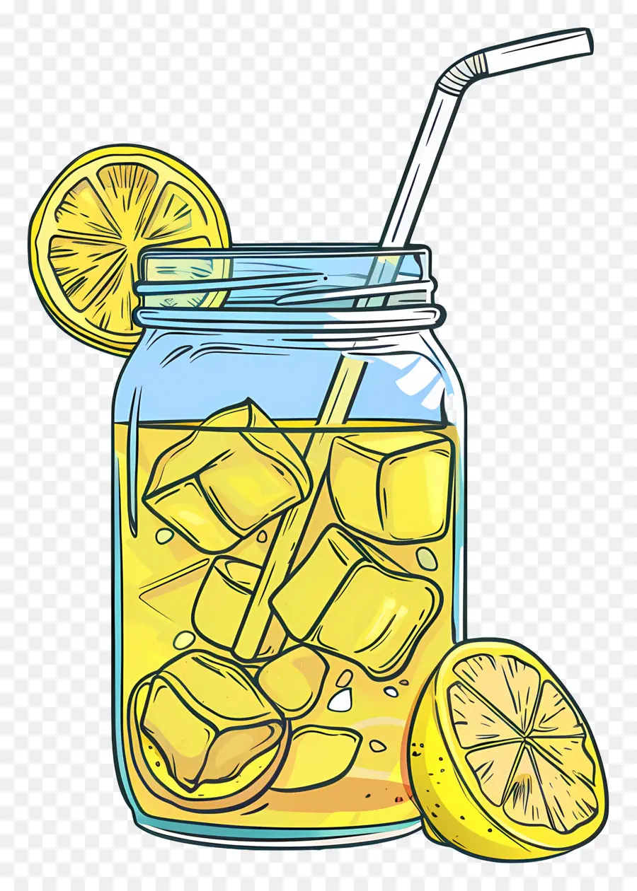 Thé Au Citron，Limonade En Pot PNG