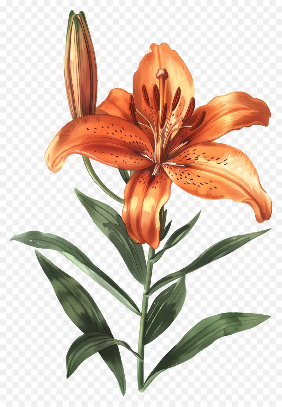 Fleur De Lys，Lys Oranges PNG