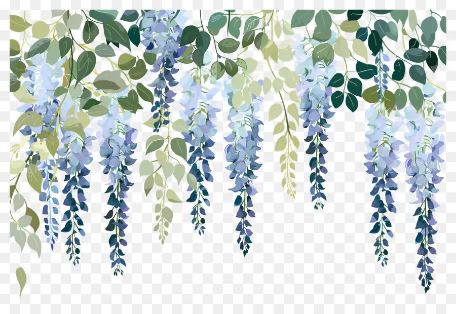 Fleurs Suspendues，Fleurs Violettes Suspendues PNG