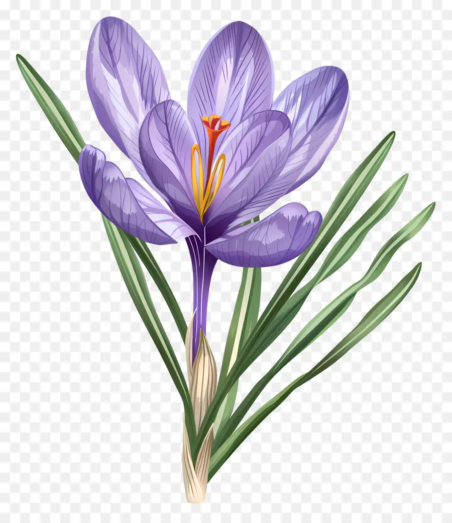 Fleurs De Safran，Fleurs Violettes PNG