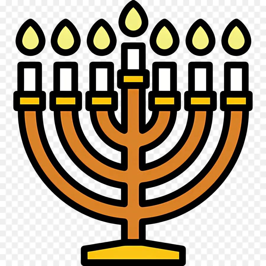 Hanoukka Menorah，Ménorah PNG