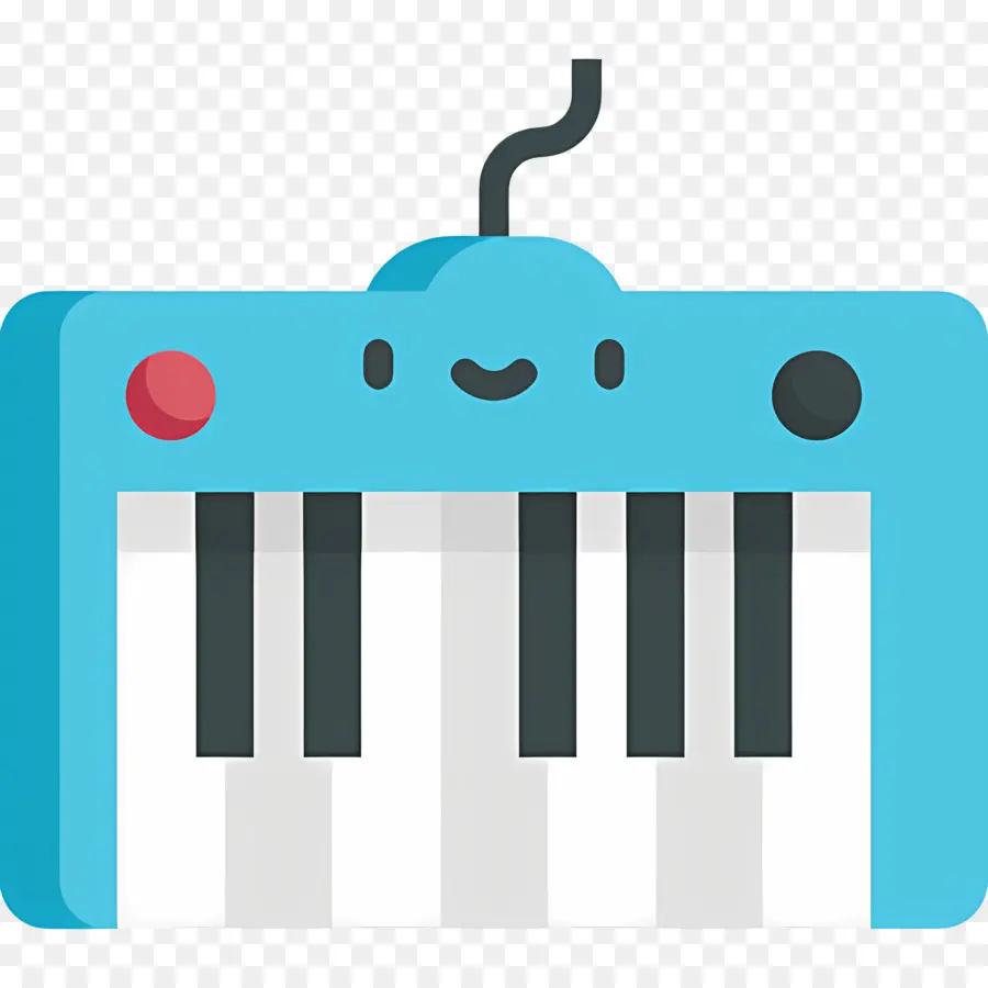 Clavier De Musique，Clavier Bleu PNG