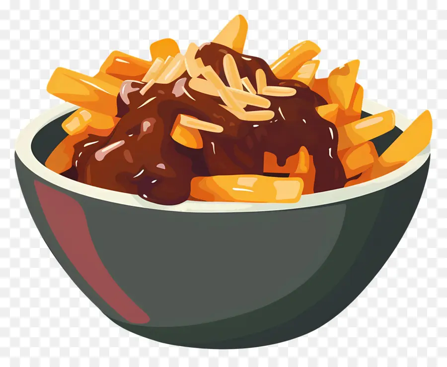 Poutine，Poutine Avec Sauce PNG