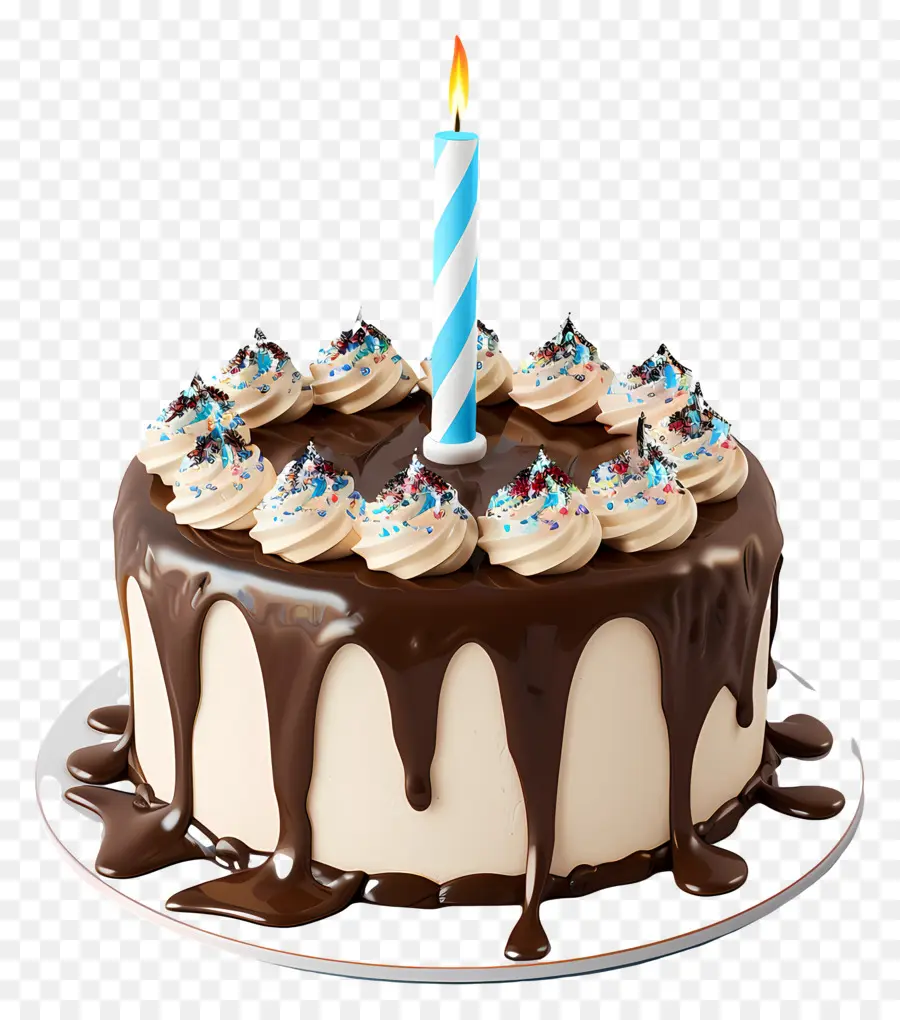 Gâteau D'anniversaire Modèle 3d，Gâteau Au Chocolat PNG