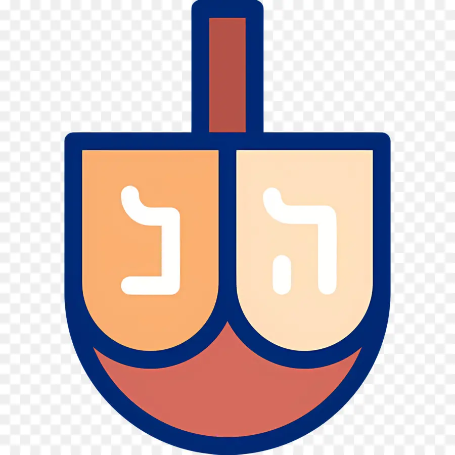 Hanoukka Dreidel，Double Dreidel PNG