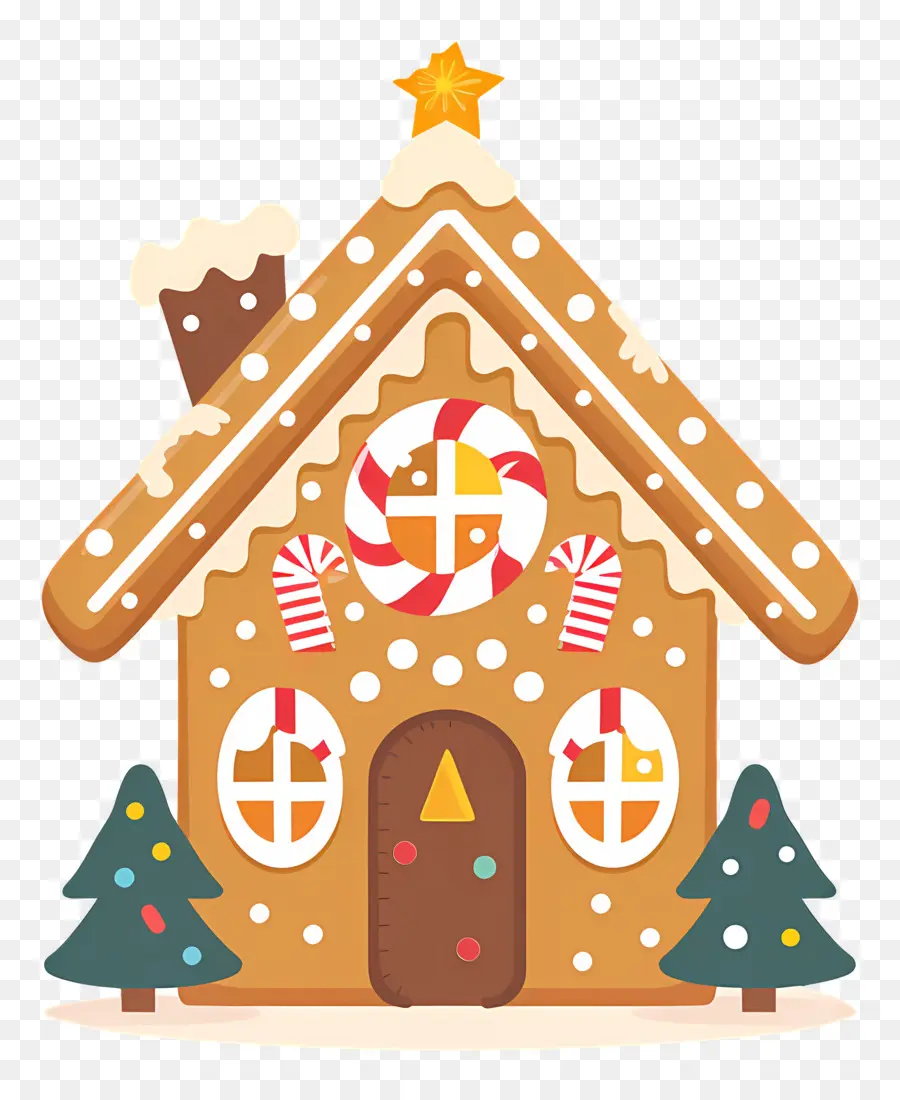 Maison En Pain D'épices De Noël，Maison En Pain D'épice PNG