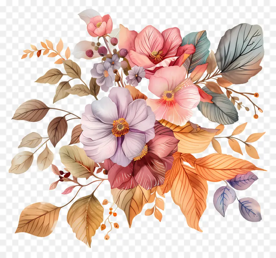 Fleurs D'automne，Fleurs PNG