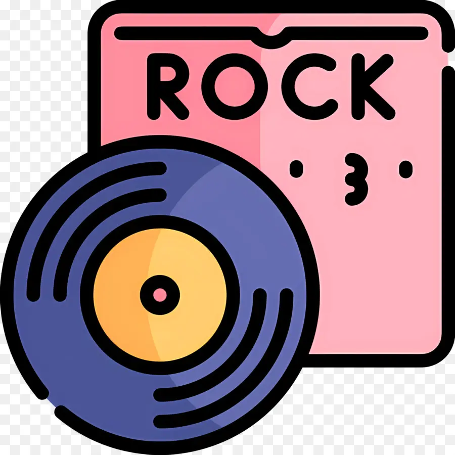 Musique Rock，Vinyle Rock PNG