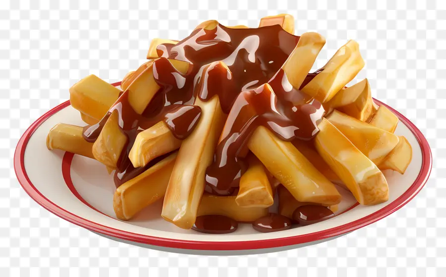 Poutine，Frites Avec Sauce PNG