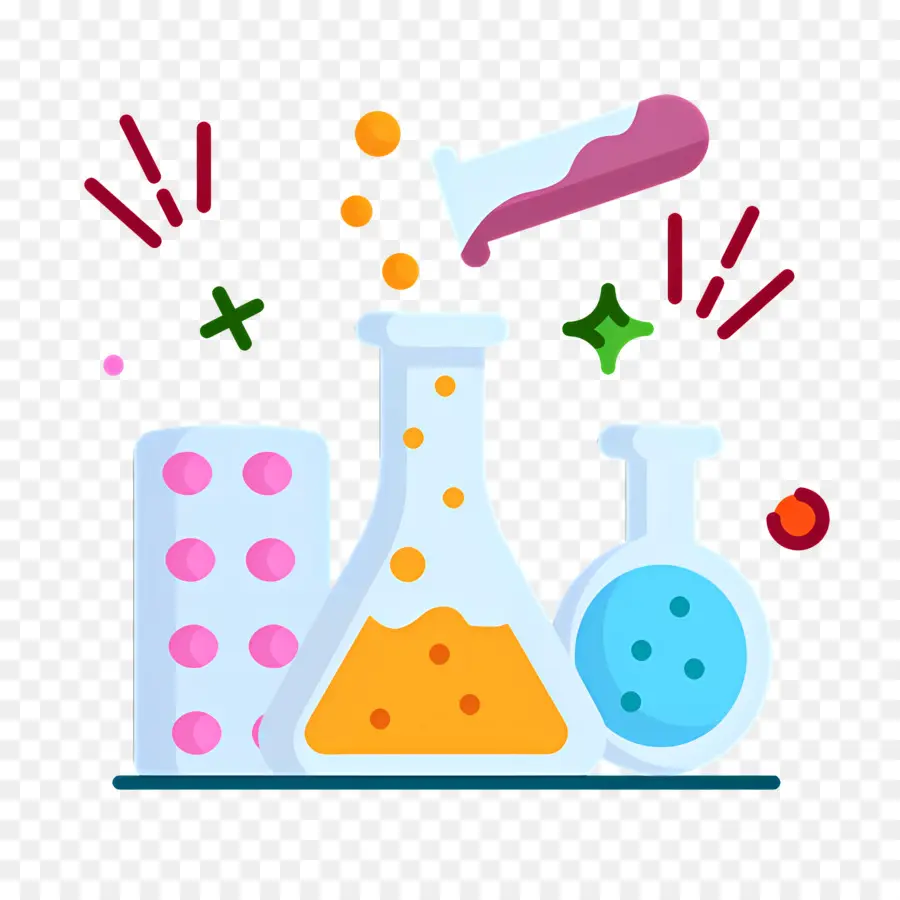 Laboratoire Scientifique，Flacons Chimiques PNG