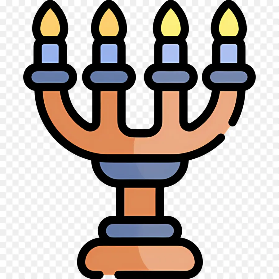 Hanoukka Menorah，Ménorah PNG