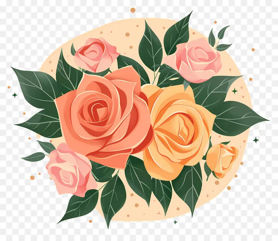 Fleur Rose，Bouquet De Roses PNG