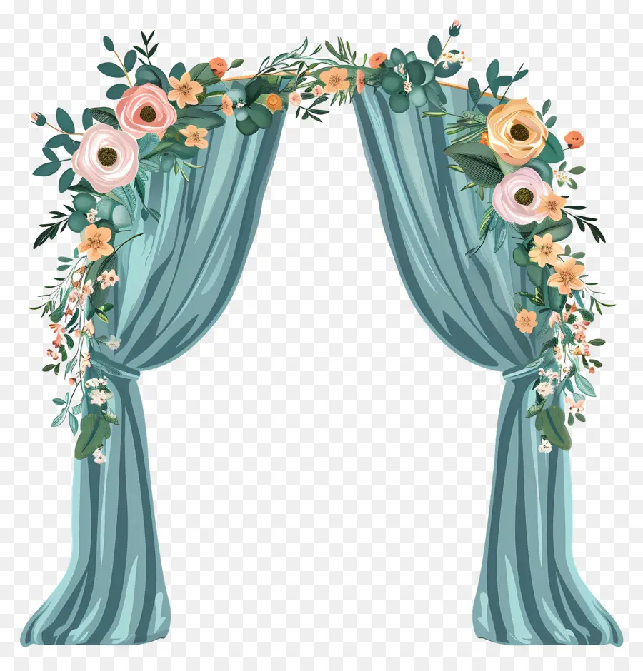 Arche De Mariage，Arche Florale Rose PNG