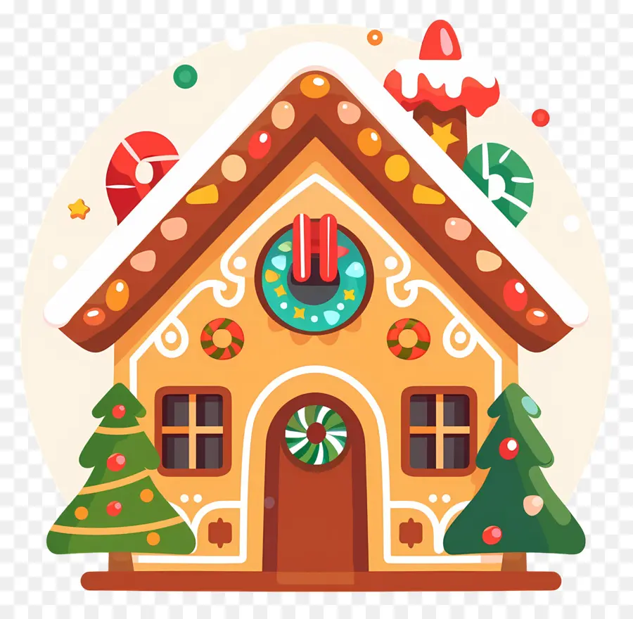 Maison En Pain D'épices De Noël，Maison En Pain D'épice PNG