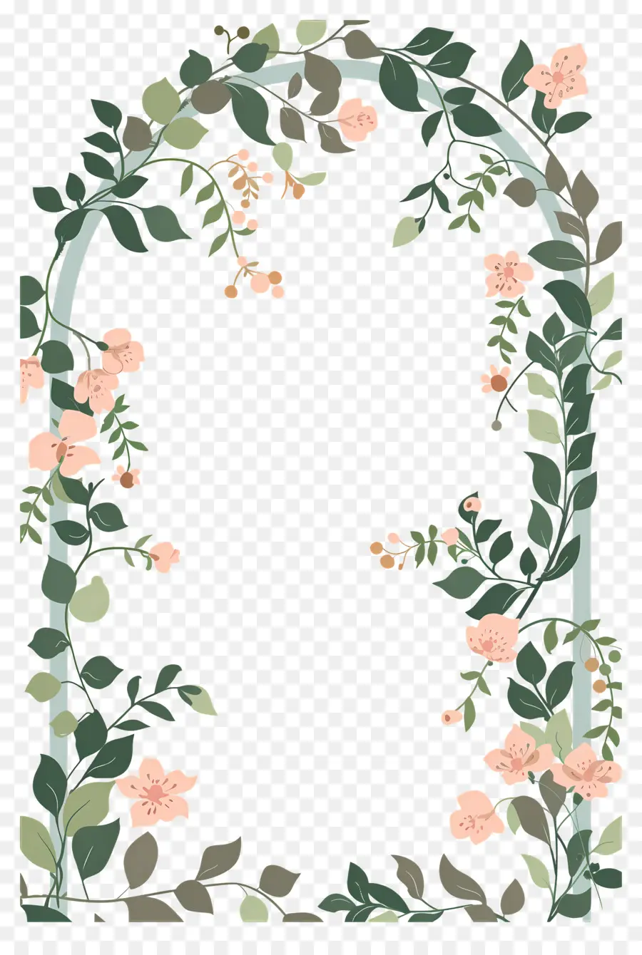 Arche Fleurie，Arche Florale Avec Roses Roses PNG