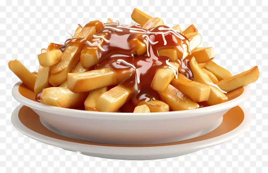 Poutine，Frites Avec Sauce PNG