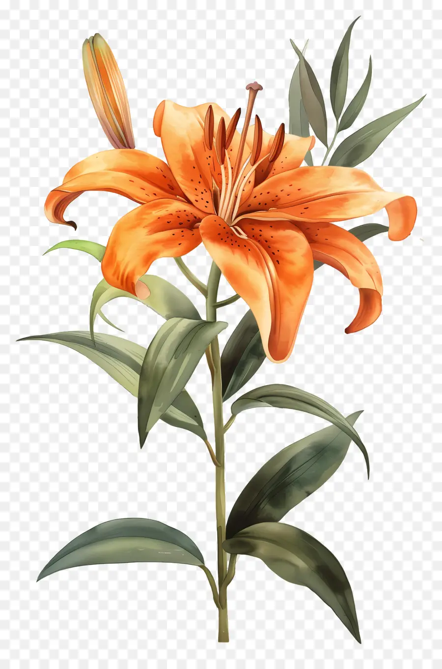 Fleur De Lys，Lys Oranges PNG