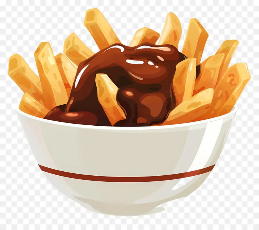 Poutine，Frites Avec Sauce PNG